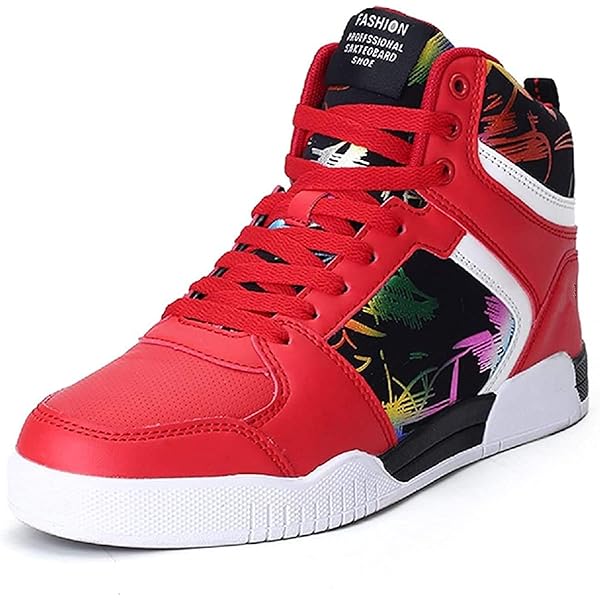 Enzo Romeo Men's High Top Crystal Shimmer Rhinestone Blink Flat