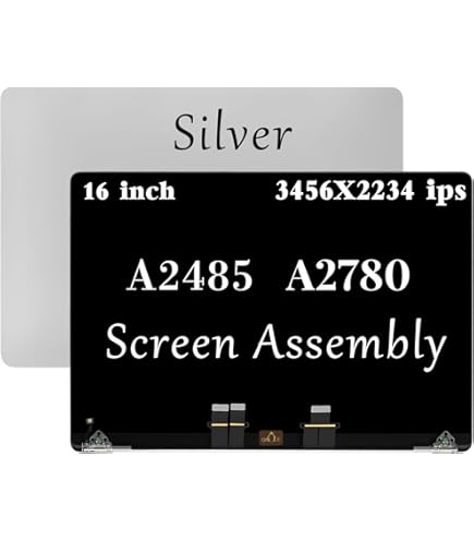 Display Ersatz Für MacBook Pro 16 Zoll M1/M2 | 3456 × 2234 Retina Display | Komplette Montage Space Grey