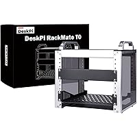 GeeekPi 4U Server Cabinet, 10 inch Server Rack for Network, Servers, Audio, and Video Equipment, DeskPi RackMate T0 Rackmount