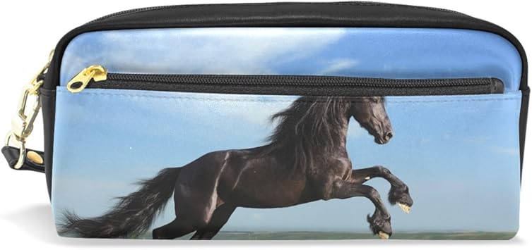 Amazon Natax 筆箱 筆入れ ペンケース かわいい おしゃれ 大容量 ふでばこ Pencil Case 男の子 女の子 中学生 女子 韓国 馬 ペンケース 文房具 オフィス用品