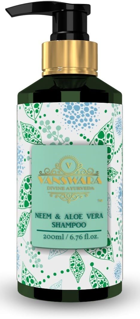 Neem & Aloe Vera Shampoo- 100% Ayurvedic and Natural | 2 in 1 Shampoo with conditioner