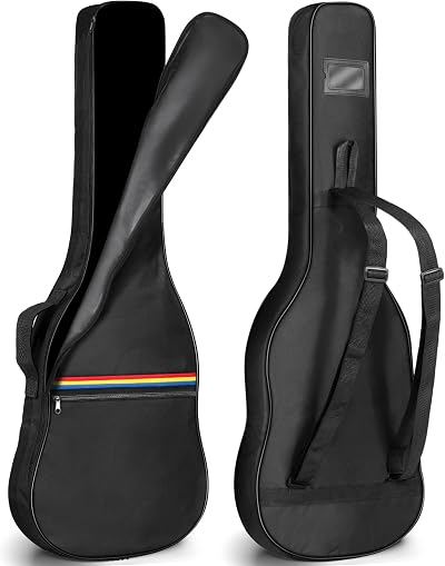 CAHAYA Electric Guitar Dust Cover Bag No Padding Front Pocket Backpack Carry