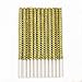 Rhinestone Bling Paper Sticks for Lollipop Cake Pop Apple Candy Buffet Treat Party Favor 6 inch (Gold, 72)