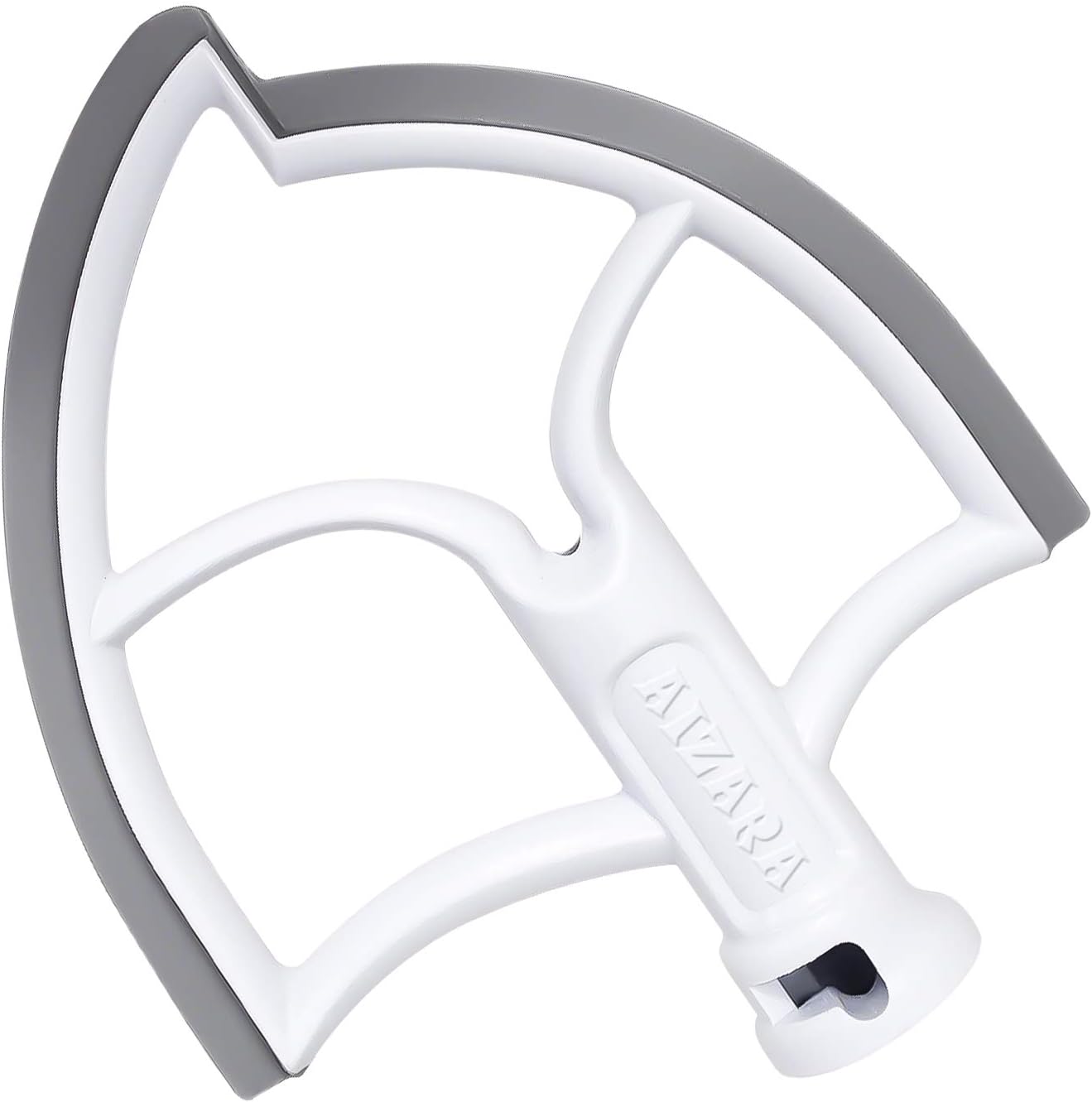 AIZARA Flex Edge Beater for KitchenAid 6 Quart Bowl-Lift Stand Mixer,Flat Beater with Silicone Edges for 6 QT Kitchenaid Stand Mixer,Bowl Scraper Blade Paddle