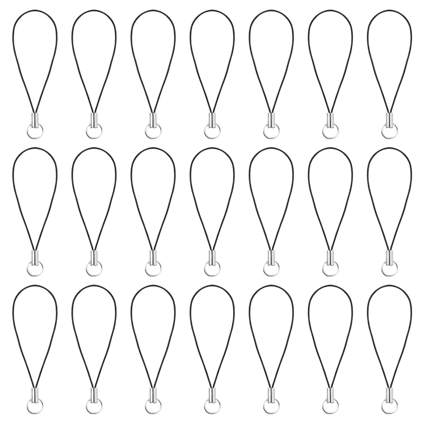 Hemobllo Mobile Phone Lanyard 100 Pcs Short Wrist Strap Lightweight Braided Cord for Men and Women Cell Phone Charm Strap Secure Carry for Camera Mp3 Player