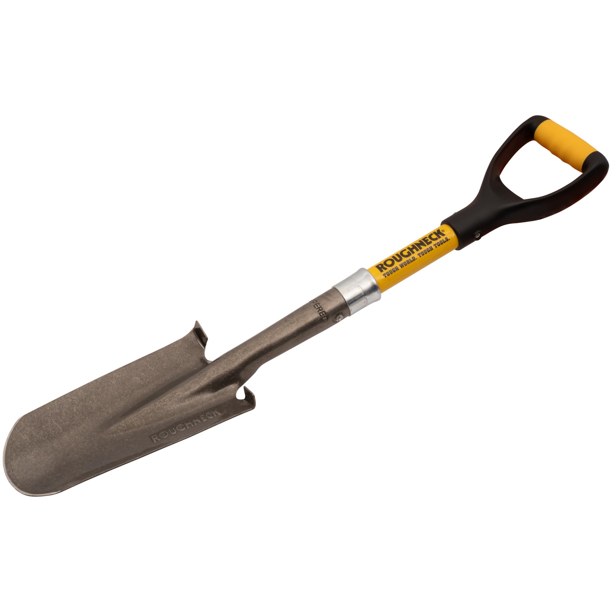 Roughneck Micro Drainage Shovel, Heavy-Duty Blade, Compact Design for Digging Narrow, Deep Trenches & Holes in Confined Spaces – 740mm (29”)