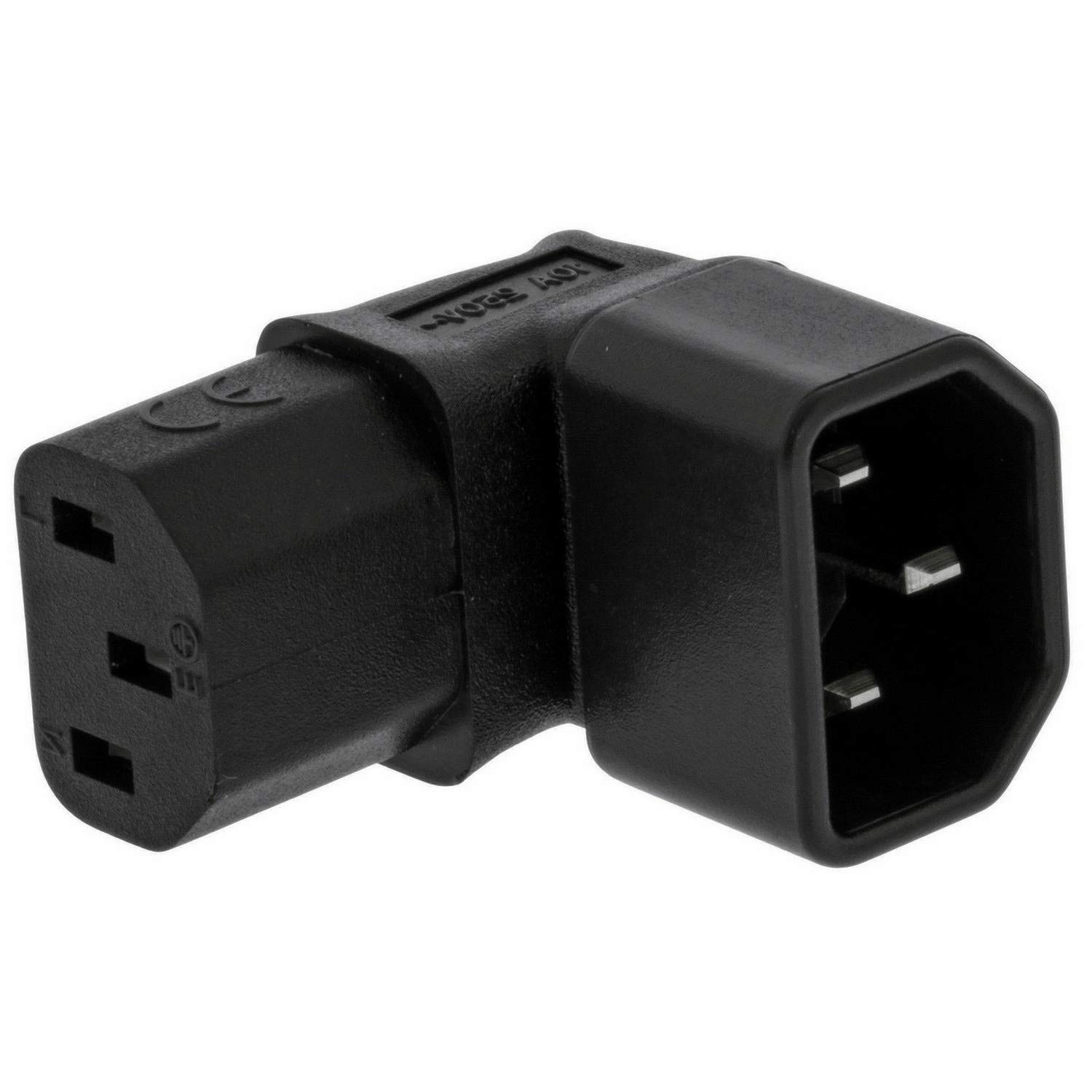 ANRANK IC900092AK IEC C14 to C13 Power Adapter PDU Plug/Socket Up 90 Degree Wall-Mounted LCD TV