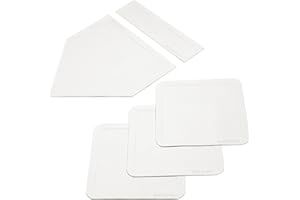 PRAOUTSAD Rubber Baseball Bases for Yard - 5 Piece Set Improve Power and Agility - Softball Kickball Bases & Plates - Baseballs Accessories Fun for All Ages