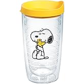 Tervis Peanuts Best Buddies Collection Snoopy Woodstock House Made in USA Double Walled Insulated Tumbler Travel Cup Keeps Drinks Cold & Hot, 16oz, Felt