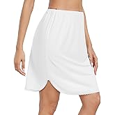 Vlazom Half Slips for Women Under Dress Short Slip Dress Side Slit Under Slips for Women Under Dresses Size S-XXL