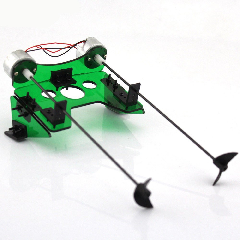 Boat Ship Hobby Motor Twin Dual Remote Control DIY Electric Propeller