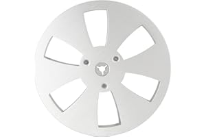 1/4 7 Inch Empty Tape Reel, Aluminum Alloy Open Reel Audio Tape Empty Reel, Take Up Reel to Reel Tape Empty Reel with 6 Holes