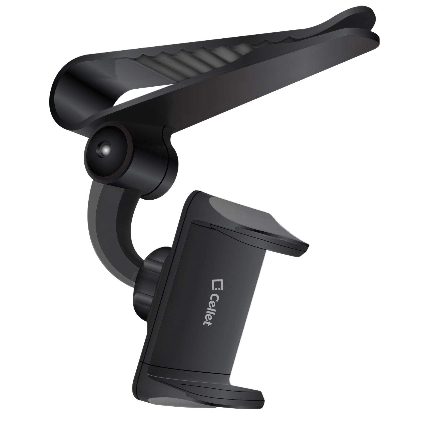Photo 1 of Sun Visor Phone Mount, Car Phone Holder for Car, Cradle Clip Compatible to Apple iPhones, Samsung Galaxy, Motorola Moto, Google Pixel Smartphones