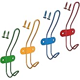 Zagxuade Children Wall Coat Hooks, Kids Colorful Wall Mounted Hooks Rack for Hanging Towels, Clothes, Coats, Hats, Umbrella, Backpacks in Bedroom and Living Room.
