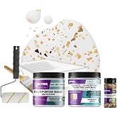 Beyond Paint Countertop Makeover Kit with Paint, Sealer, Flecks and Tools for Countertops, Bright White