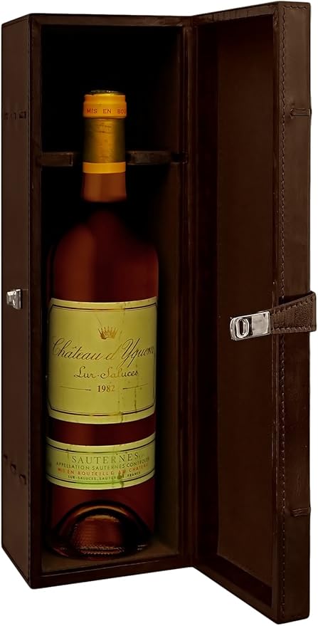 Señor Fredrik Piel Caja para Botella de Vino, Color marrón: Amazon.es: Hogar