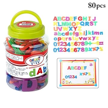 Joyibay 80PCS Imán De Nevera para Niños Imán Creativo Educativo De ...