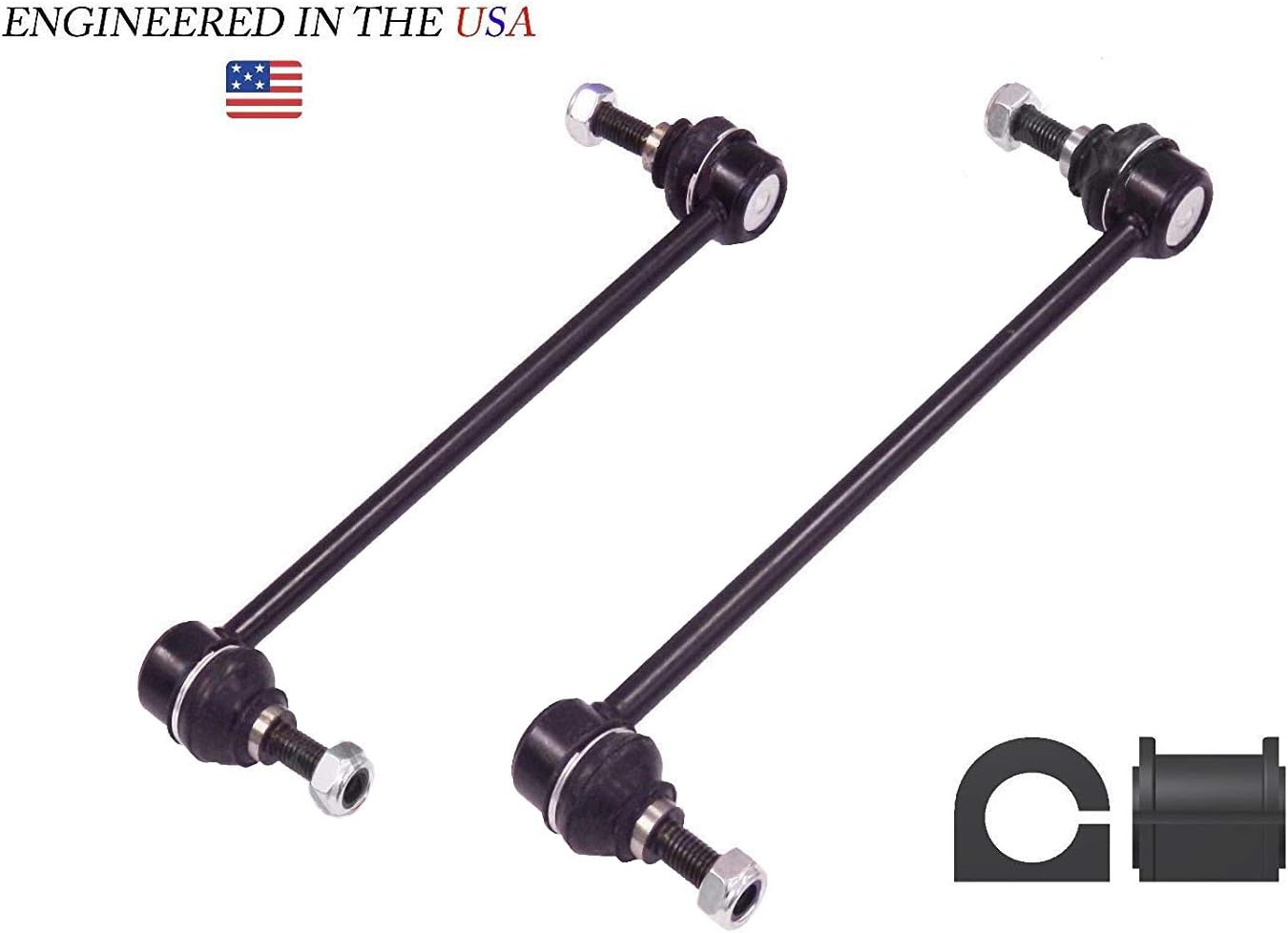 Suspension Dudes 4PC Front Sway Bar Links with Front Bushings for 2004-2010 Chevrolet Aveo Aveo5