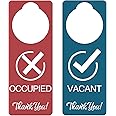 Vacant Occupied Sign, 2 Pack, Double Sided,Door Hanger Sign for Home Office Restroom Conference Hotels Hospital,Indicator Tells Whether Room Vacant or Occupied (PVC，9'' x 3'')