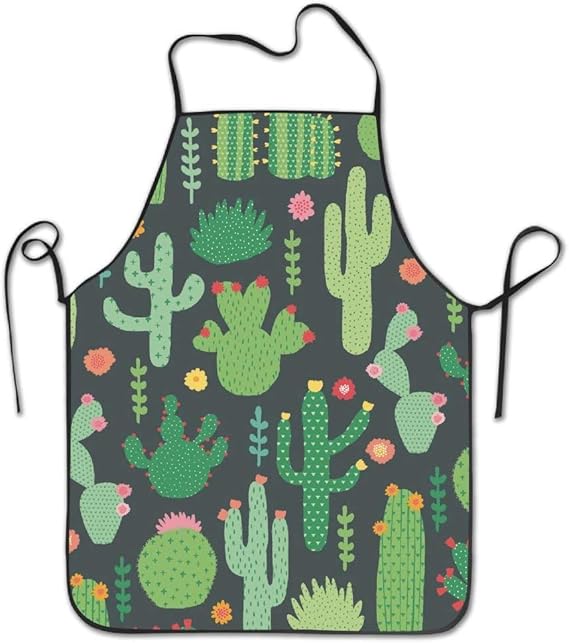 Janeeyre27 Delantales de cocina unisex coloridos cactus en el desierto