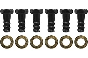 Aulpq Clutch Cover/Pressure Plate Bolt Kits 150-2201, for Ford 289-460 Engine, 1968-2000, 5/16"-18, 1/2 in, Hex Head,Black -6 Pcs