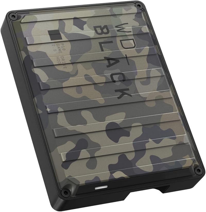WD Black P10 4TB Game Drive Portable External HDD USB 3.2 Gen 1 Camouflage