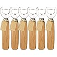 Bartender Bottle Openers, Beer Bottle Openers, Cider, Soft Drinks -Wood Handle Handheld (set of 6)