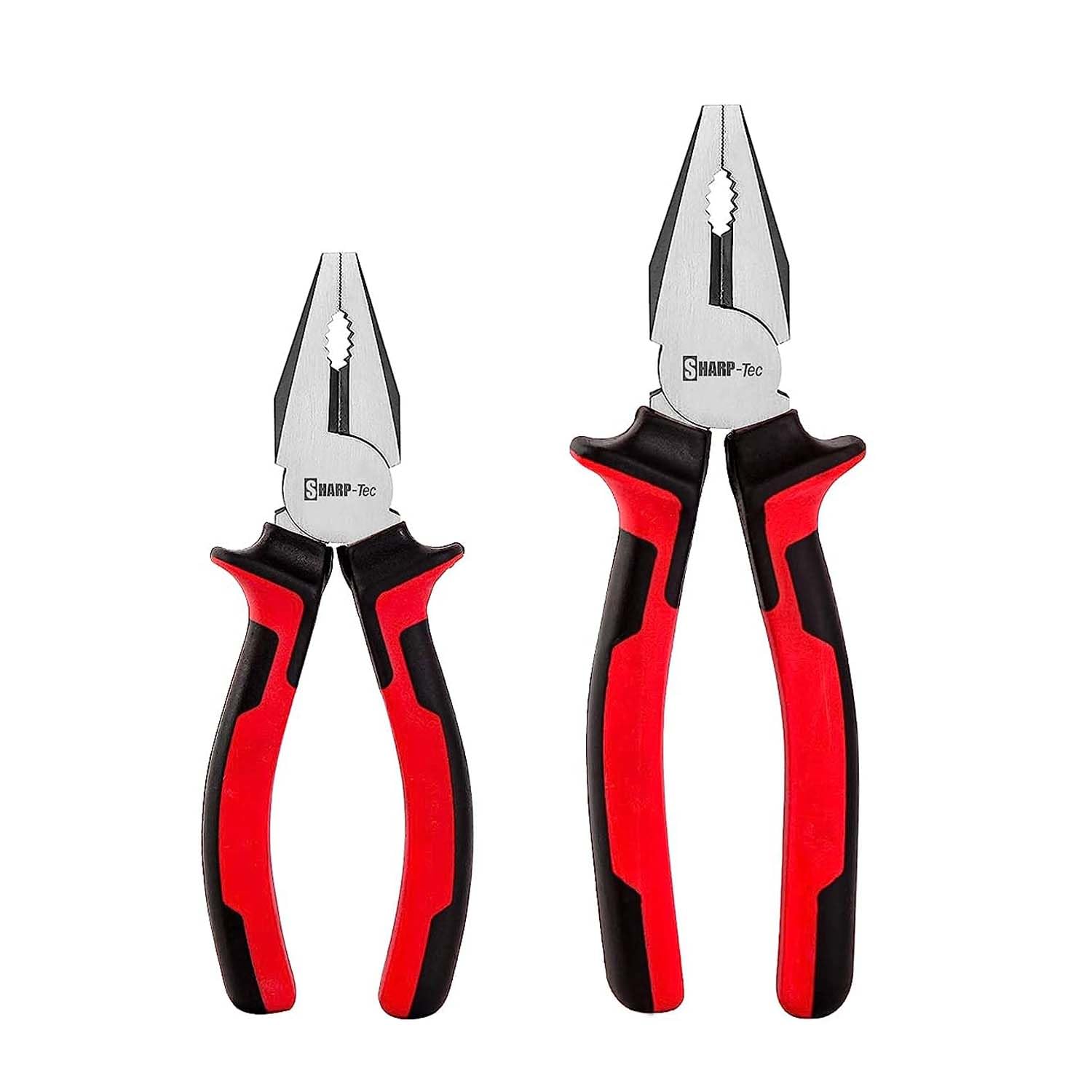 Sharp-Tec Combination Cutters Pliers Set, 2-Piece Combination Cutting Pliers with Anti-Slip Handle, 160mm & 200mm — image 1