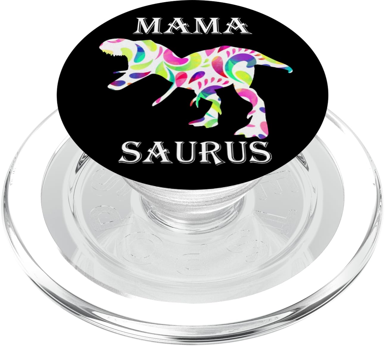 Dinosaur Pop Up Sockets Grip with Flower T-rex Mom Gift PopSockets PopGrip for MagSafe