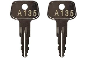 VIDABTE A135 SKS roof Rack Key，Replacement Keys for Yakima SKS Ski,Cargo Box,Roof,Carrier Racks and Crossbars[2 pcs]
