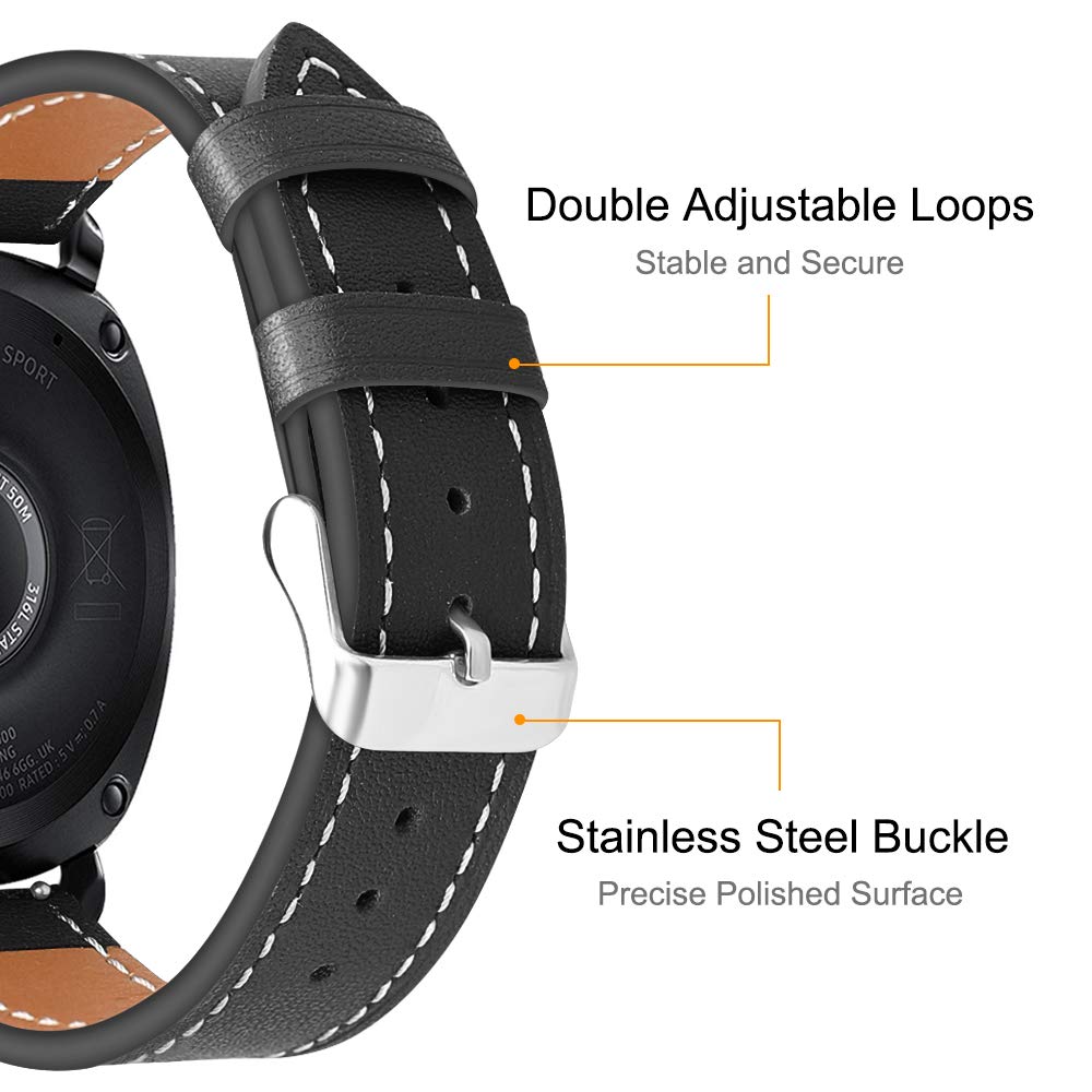 Genuine Leather Strap Bands for Samsung Galaxy Watch Active2 44mm