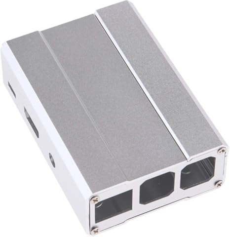 H HILABEE Caja Protectora De Aluminio Caja De Cubierta De Metal para - Gris