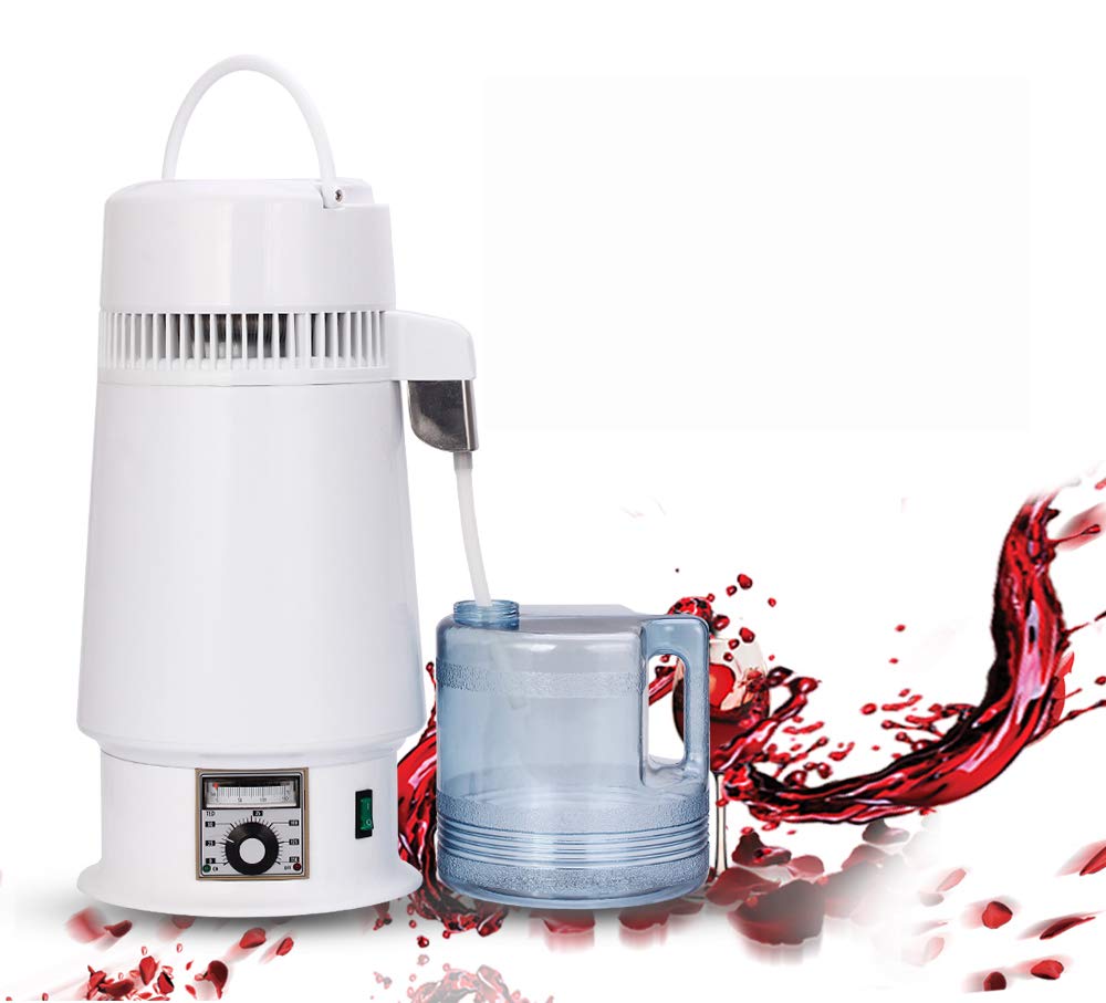 4L Household Moonshine Water Alcohol Distiller Water Filter Machine Stainless Steel Distillation Purifier Boiler Brewing Bottle