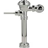 Zurn Z6000-YB-YC Aquaflush Exposed Manual Diaphragm Flush Valve with 3.5 GPF, Sweat Solder Kit, Cast Wall Flange in Chrome