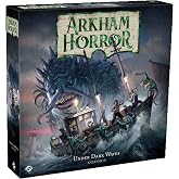 Arkham Horror Under Dark Waves Board Game Expansion - New Locations, Investigators, and Terror! Cooperative Mystery Game, Ages 14+, 1-6 Players, 2-3 Hour Playtime, Made by Fantasy Flight Games