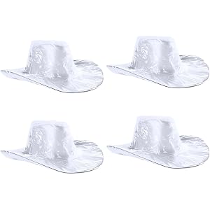 Cowboy Hat Rain Cover Plastic Waterproof Western-Style Headwear Protector