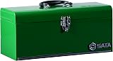SATA ST95101SC 14 Inch Metal Tool Box Strong Comfortable Handle Heavy Gauge view 1