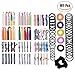 Hair Ties for Women - 101 PCS Natural Curly Hair Bands Rope Assorted (15 Styles ) Colored Thick Hair Elastic Bands Ribbon No Crease Ponytail Holders