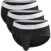 Cooling Nylon Briefs with Odor-Control Spacious Pouch, 3-Pack