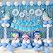 LIITA 38 Pack Cute Shark Party Decorations - Happy Birthday Banner,Mini Shark Balloons,Cake Topper-Shark Theme Party Supplies