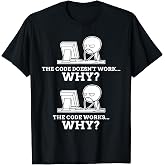 Code Works Why Meme Programming Coding Funny Professional T-Shirt