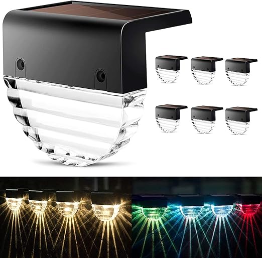 Lámparas Solares para terrazas, Purplecrystal 2 Modos de Luces LED