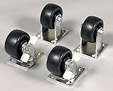 KNAACK 4in Caster Set- 4-Pk 1600-Lb Capacity