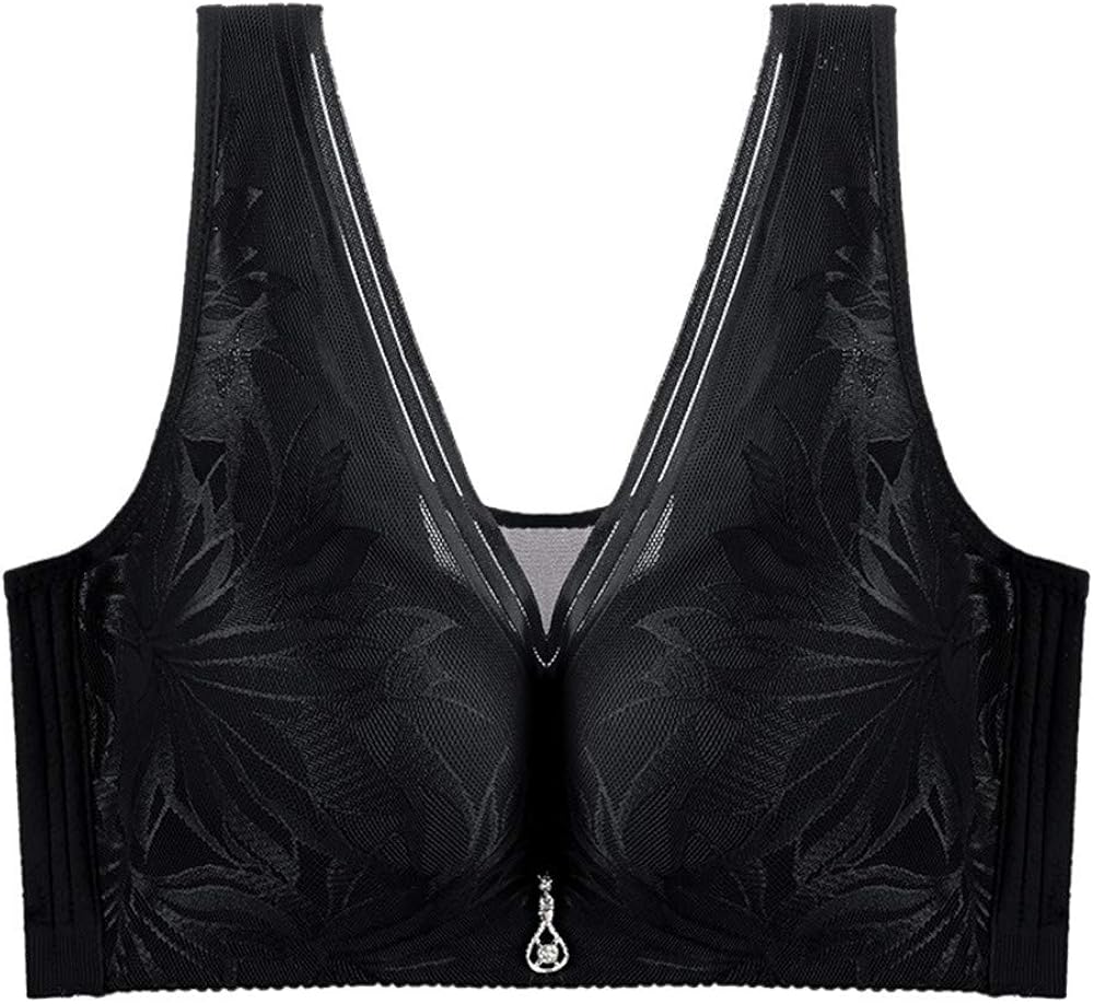 Lace Breathable Mesh Sleep Bras for Women, Exquisite Lace Sports Yoga