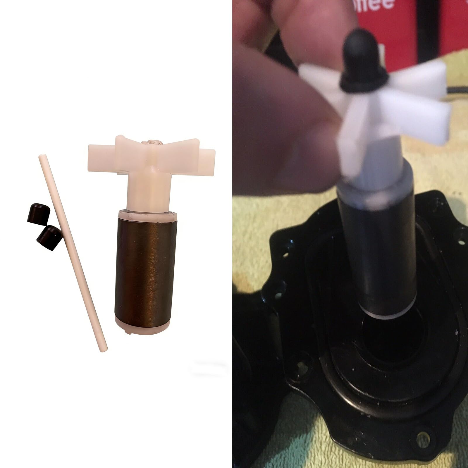 FMJZJF For Intex SSP-H-20-M, SB-20M SJB-HS-20-1C for Water Pump SSP-10M Pure Spa Impeller Suitable Model Type Includes Ceramic Shaft with Sockets Replacement Rotor Mounting Kit