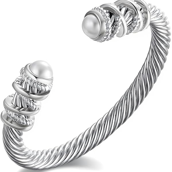 アクセサリー DORJE TWIST BANGLE Amazon.com: Dorriss Bracelets Women Twisted Cable Cuff Bangle