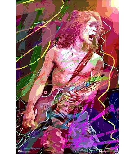 Amazon.com: Rosefinch Stone Van Halen 1978 Tour Poster Retro