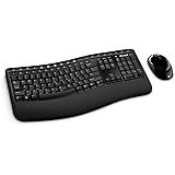 Microsoft Wireless Comfort Desktop 5000 Radio Transfer, PC / Mac, Keyboard (Nordic Layout)