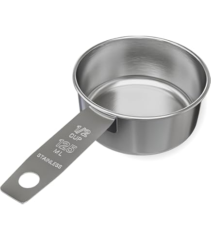 Our Pets Paletta Per Cibo In Acciaio Inox – Capacità 1 Tazza, Finitura Spazzolata, Lavabile In Lavastoviglie