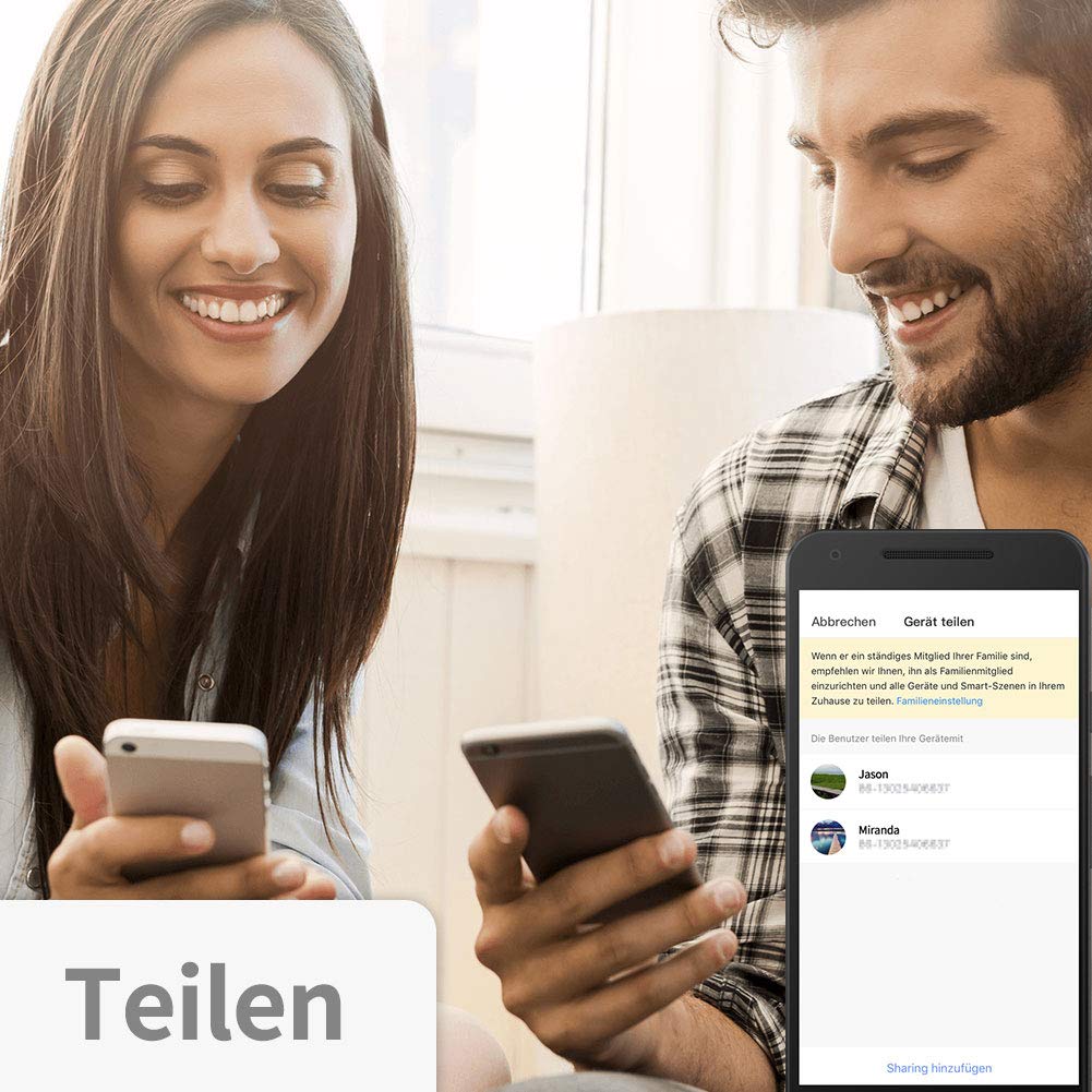 WLAN Smart Steckdose AISIRER Wifi Mini Intelligente Steckdose Smart plug mit fernbedienbarem Timer. Kompatibel mit Google Home, IFTTT 16A 3500W (2 pack)